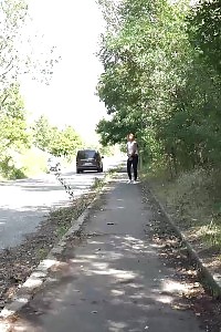 Magnificent Honey Lucka Pisses In Public