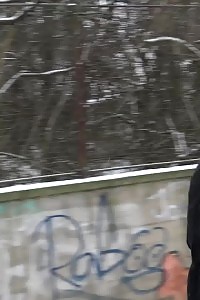 Glorious Bombshell Dafne Relieves Herself In The Snow