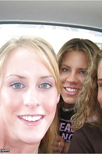 5 Girls Having Fun At The Parking Lot