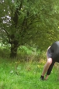 Outstanding Light-haired Pisses In The Pond