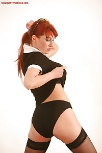 Incredible Emberly Flaunts Her Black Charming Lingeries As She Undressing