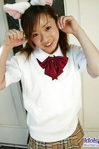 Yuka Enjoys Pleasing Cock When She Is Madesx Upskirt Shots Beaneath Her Short Skirt