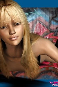 A Delightful Blonde 3d Young Teasing